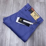 black letter color jeans pant