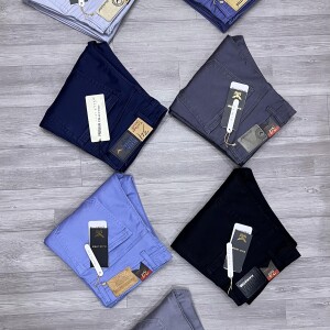 black letter color jeans pant
