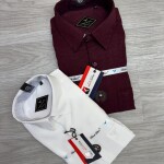 black letter imported linen shirt