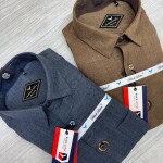 black letter imported linen shirt