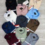 black letter imported linen shirt