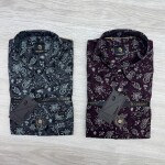 logoff cotton oxford printed shirt