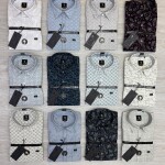 logoff cotton oxford printed shirt