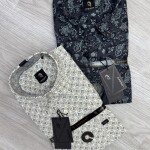 logoff cotton oxford printed shirt