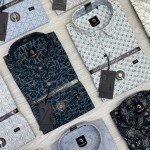logoff cotton oxford printed shirt