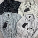 logoff cotton oxford printed shirt