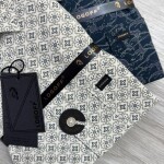 logoff cotton oxford printed shirt