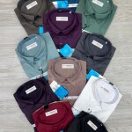 word wale imported satin shirt