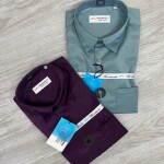 word wale imported satin shirt