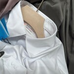 word wale imported satin shirt