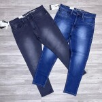 black letter jeans pant