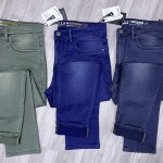 black letter jeans pant