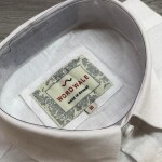 word wale full sleeve  white  shirt