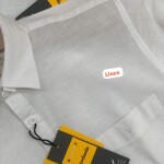 word wale half sleeve white shirt