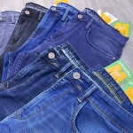 Wood machine Ankle Fit Jeans