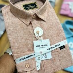 wood machine linen  shirt