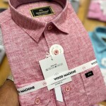 wood machine linen  shirt