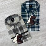 Logoff oxford checked shirt