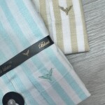 black letter linen stripes shirt
