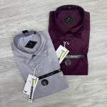 Black letter imported satin shirts
