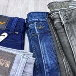 black letter jeans pant