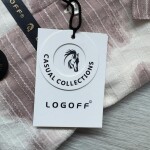 logoff imported embroidery shirt