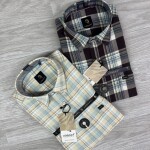 logoff cotton oxford checks shirt