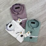 word wale imported satin shirt
