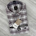 logoff cotton oxford checks shirt