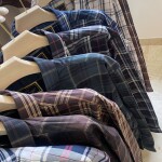wood machine checks cotton shirt