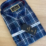 wood machine checks cotton shirt
