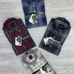 logoff melange checks shirt