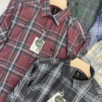logoff melange checks shirt