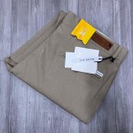 wood machine cotton linen pant