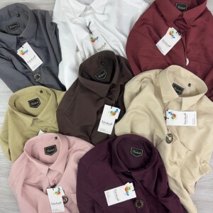 word wale imported linen shirt