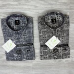 logoff cotton oxford printed shirt