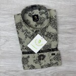 logoff cotton oxford printed shirt