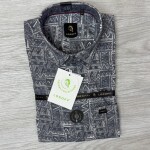 logoff cotton oxford printed shirt