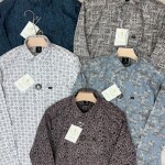 logoff cotton oxford printed shirt