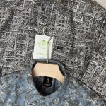 logoff cotton oxford printed shirt