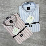 logoff linen stripes shirt
