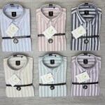 logoff linen stripes shirt
