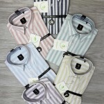 logoff linen stripes shirt