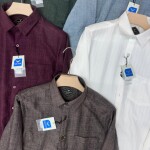 black letter imported stripes shirt