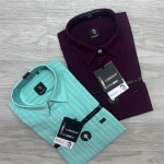 logoff cotton oxford stripes shirt