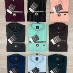 logoff cotton oxford stripes shirt