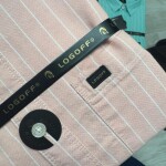 logoff cotton oxford stripes shirt