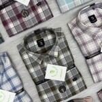 logoff milange checks shirt