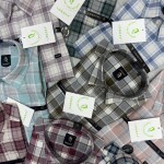logoff milange checks shirt