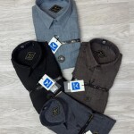 black letter imported stripe shirt